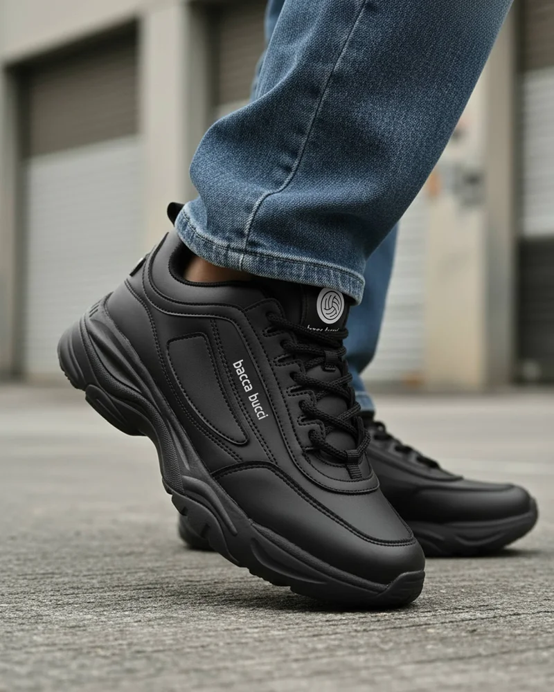 Bacca Bucci Black Afterburn Urban Fashion Sneakers and Sports Shoes for Men | Best Price UAE